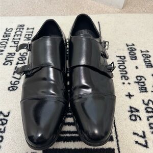 Men's Stacy Adams Black Double Monk Strap Shoes